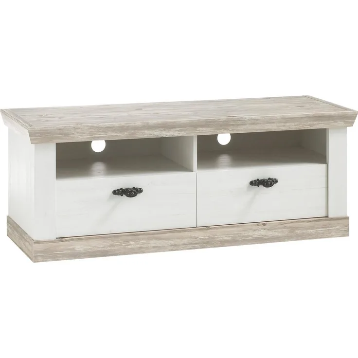 Home affaire TV-Board Florenz, Fernsehtisch im romantischen Landhaus-Look, Breite 134 cm