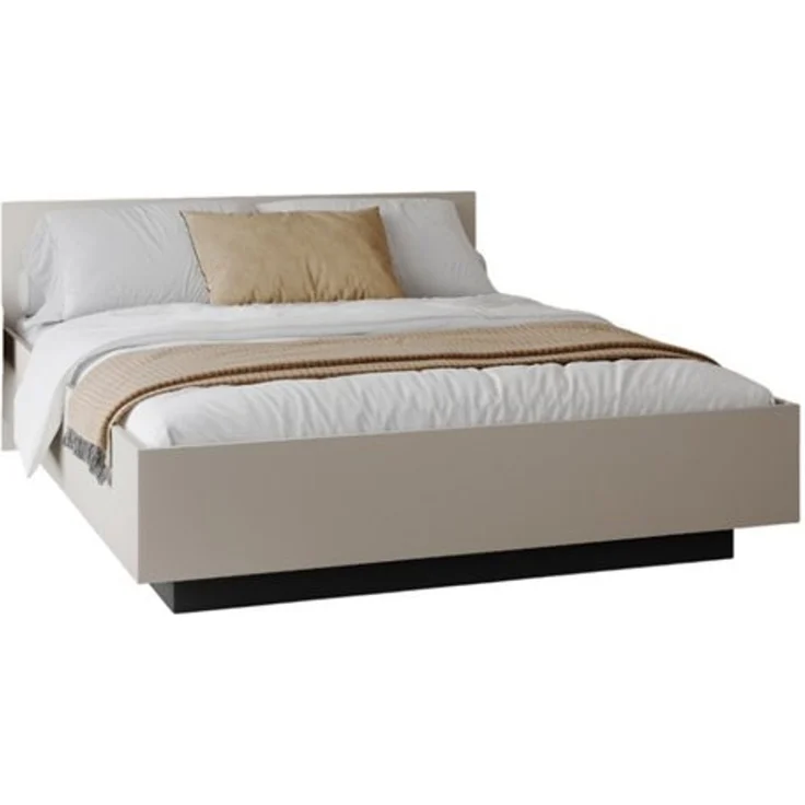 thematys Stauraumbett mit Bettkasten & Lattenrost – schwebendes Design 120x200cm, mit 23 cm Taschenfederkern-Matratze H2, mit hydraulischer Klappfunktion, Kaschmir – Bild 6