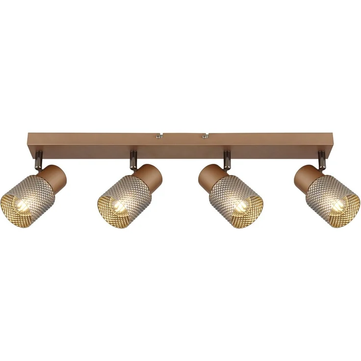 GLOBO LIGHTING Deckenstrahler SATELLA, ohne Leuchtmittel, Deckenspot/kaffeefarben/Kristalleffekt/Flur/Wohnzimmer – Bild 5