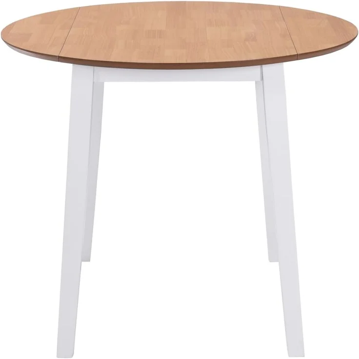 vidaXL Esstisch Klappbar Rund MDF Weiß 245370 – Bild 1