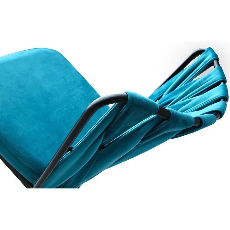 Skye Decor 'Kuşaklı - 228 V4' Stuhlset (4-teilig), Schwarz / Blau, 43 x 82 x 43 cm – Bild 5
