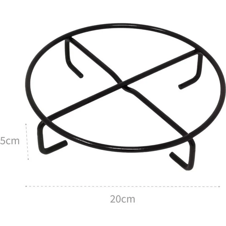ToCi Topfuntersetzer ToCi Dutch Oven Feuertopf Pfannen Untersetzer Ø20x5 cm Stahl Schwarz, 1-tlg, universell passend für Grilltöpfe und -Pfannen – Bild 2