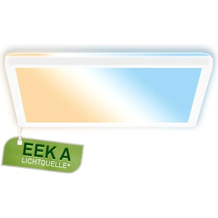 BRILONER - EEK A LED Panel Effizient mit 11W bei 2400lm, ca. 50.000h Licht, flach, CCT, indirektes Licht, LED Lampe, Deckenleuchte, Wohnzimmerlampe, Deckenlampe, Flur, 29,3 x 29,3 x 3 cm, Weiß – Bild 2
