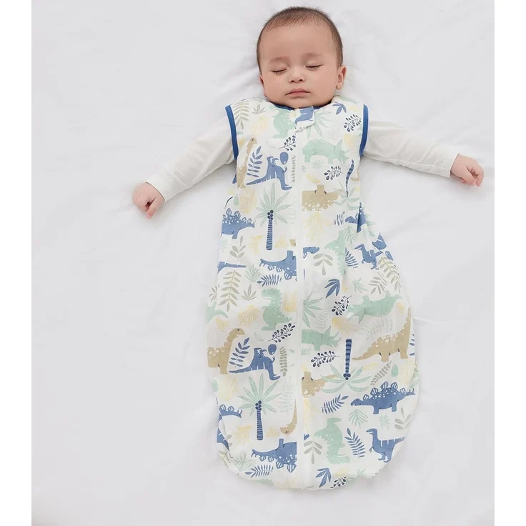 Duomiaomiao Baby Schlafsack,0.5 Tog Ganzjahres Cartoon Jungen Schlafsack, Leichter hochwertiger Baumwoll-Mädchen Schlafsack, geeignet für Kinder im Alter Von 6 Monaten bis 3 Jahren – Bild 2