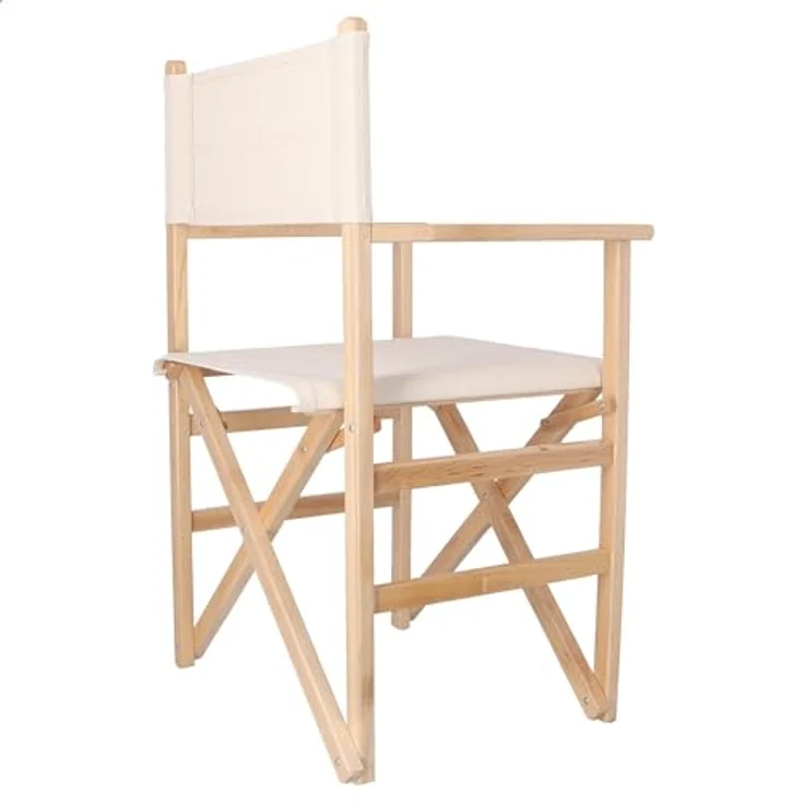 Aranaz Gerader Klappsessel aus Holz, Ecru 1032, 51 x 46 x 86 cm – Bild 5