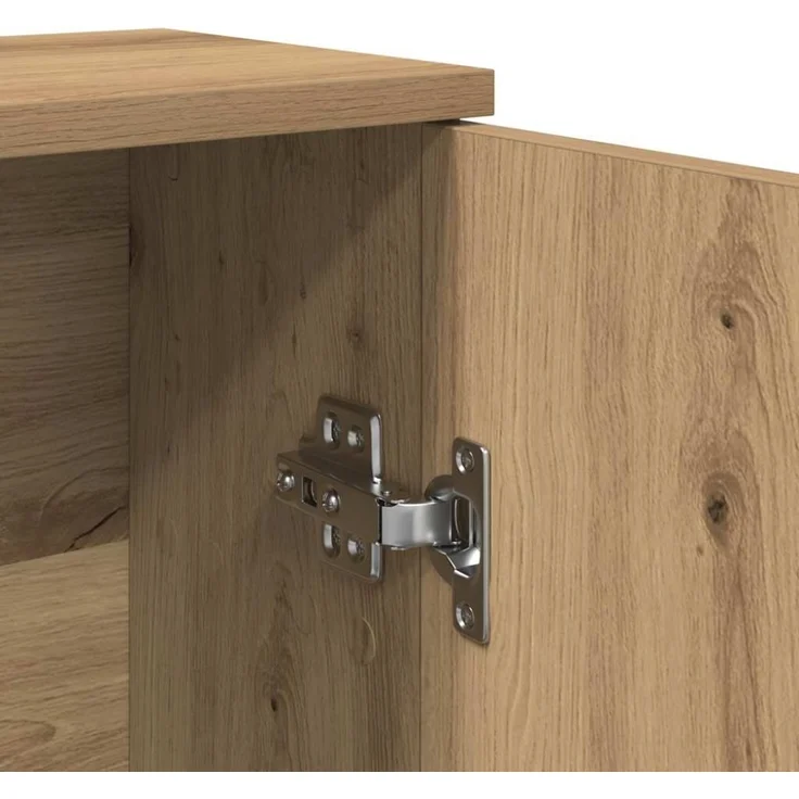 vidaXL Badezimmerschrank mit Rollenhalter Artisan-Eiche 39x22x90 cm 858532 – Bild 9