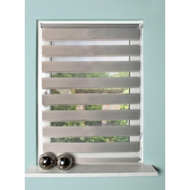 Doppelrollo STRIPES, HOME WOHNIDEEN, Lichtschutz, ohne Bohren, Klemmfix – Bild 3