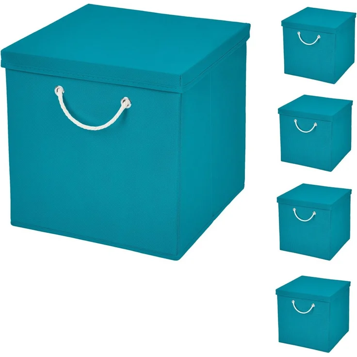 StickandShine Faltbox 5 Stück 30x30 cm perfekt für KALLAX – 19 trendige Farben zur Auswahl – Bild 2
