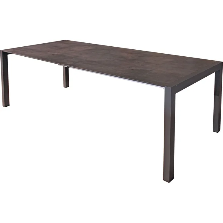 Ausziehtisch Sophia aus Kunststoff, HPL und Aluminium