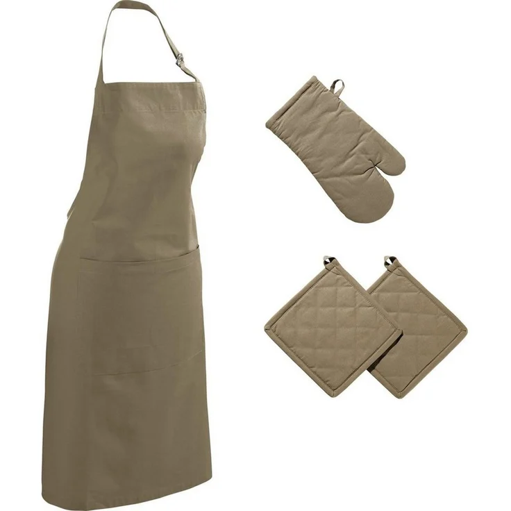 REDBEST Kochschürze Küchen-Set "Seattle" 4-tlg, (4-tlg), Uni