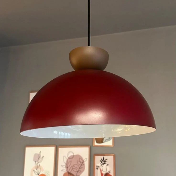 Bamyum Pendelleuchte Yimpi Metall Ø30 cm, E27, Vintage Pendelleuchte, ohne Leuchtmittel – Bild 4
