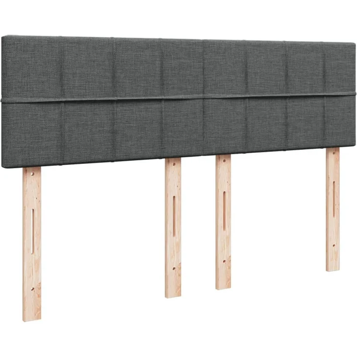 vidaXL Boxspringbett mit Matratze Dunkelgrau 140x200 cm Stoff 3285912 – Bild 8