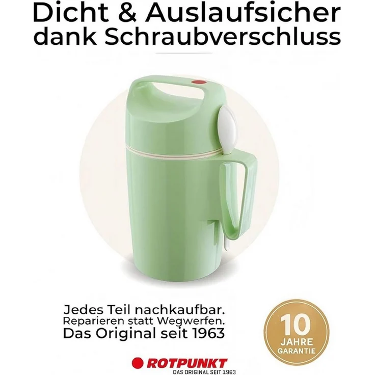ROTPUNKT Isolierkanne DIRK 850, 0.85 l, isolierend, BPA-frei, phthalatfrei, inklusive Löffel – Bild 4