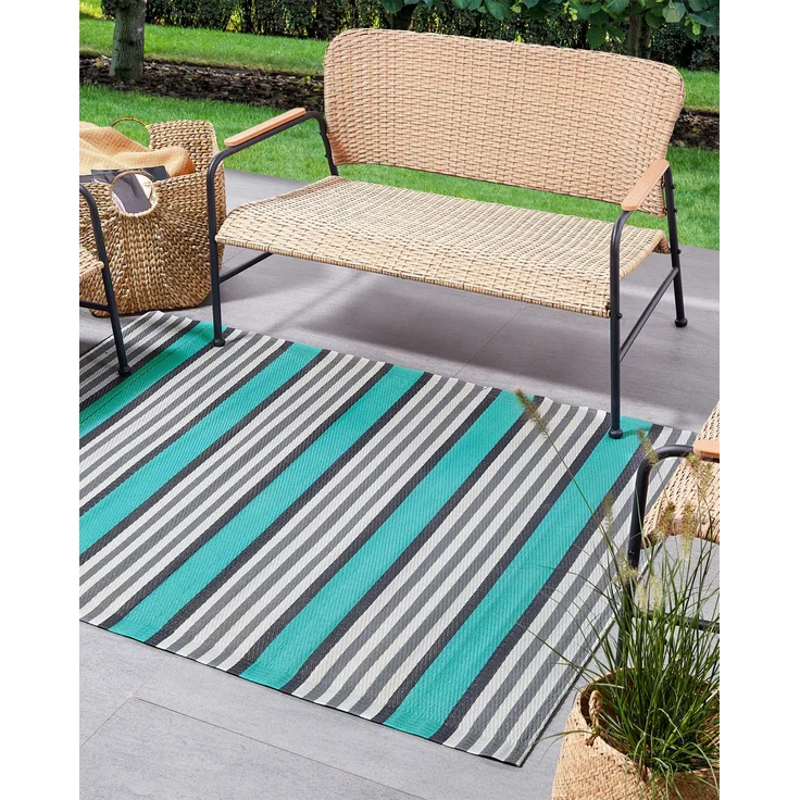Outdoorteppich SAUGOR Türkis 120 x 180 cm – Bild 3
