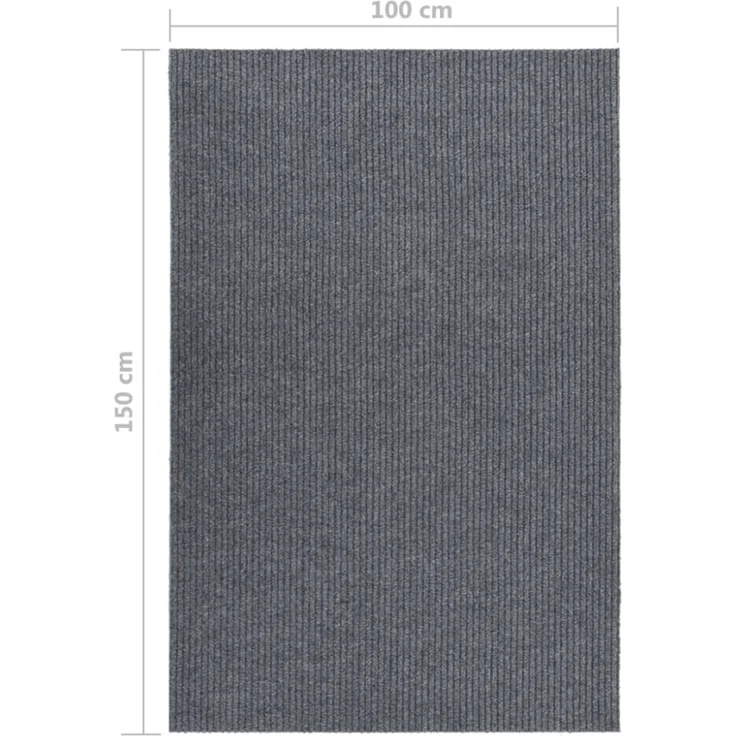 vidaXL Schmutzfangläufer 100x150 cm Grau 327175 – Bild 2