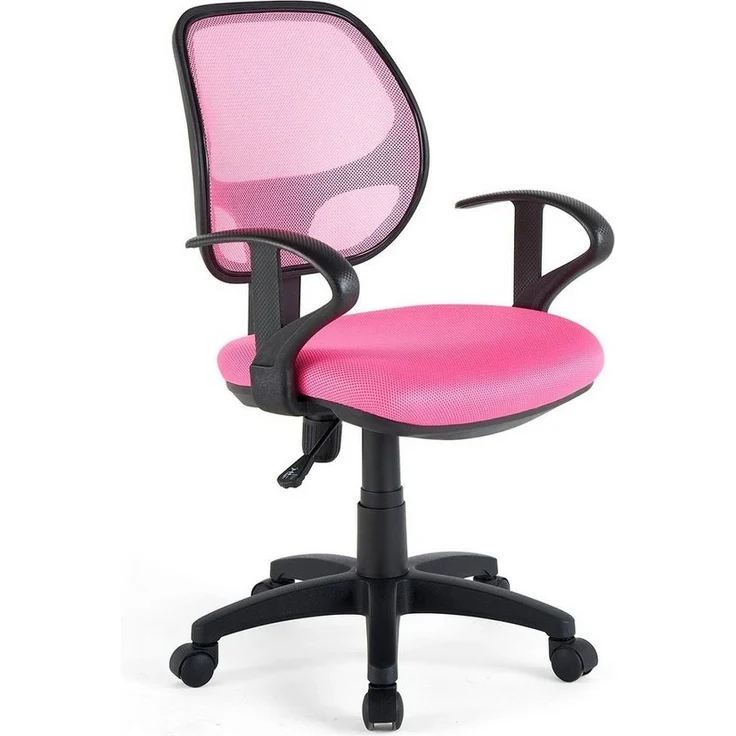IDIMEX Drehstuhl COOL, Schreibtischstuhl Kinder ergonomisch höhenverstellbar Drehstuhl pink – Bild 1