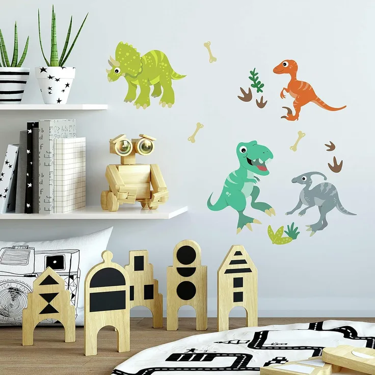 Venlig Dinosaur Wallstickers