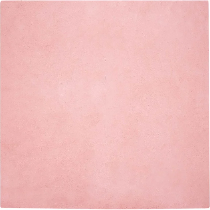 vidaXL Rutschfester Kunstfellteppich Olite Rosa 120 x 120 cm Polyester 42021707 – Bild 1