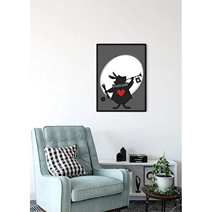 Komar Disney Wandbild Alice Rabbit, Kinderzimmer Dekoration, Kunstdruck 30x40cm, hochwertiger Druck auf Premium Fotopapier, ohne Rahmen, WB007-30x40 – Bild 4