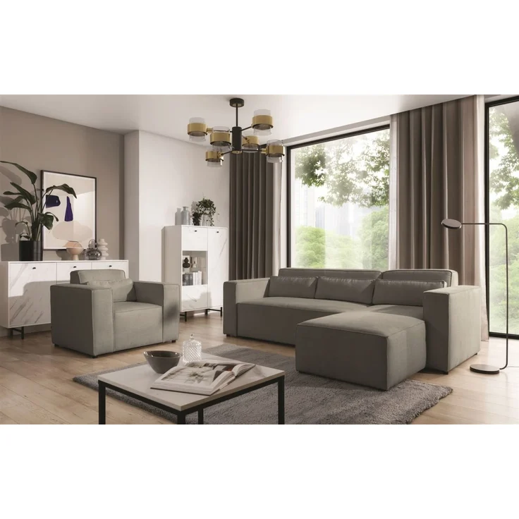 Sessel Designersessel WALDO in Stoff Brooklyn Dunkelgrau – Bild 3