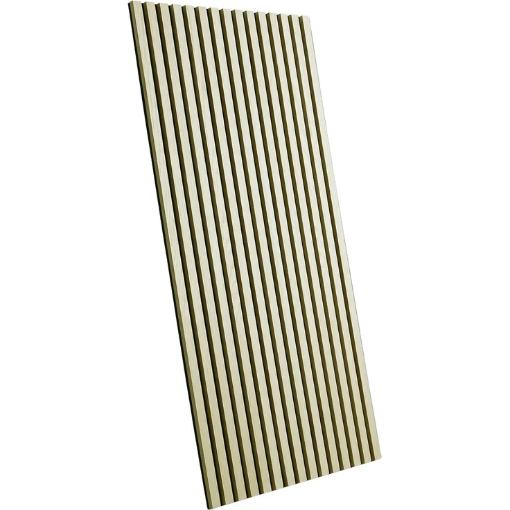 Akustikpaneele Holz 60 x 120 cm 4 Paneele Creme Wandpaneele Deckenpaneele 3D Wandpaneel Wandverkleidung Dekorpaneel – Bild 4