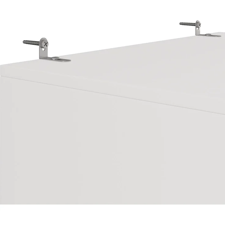 Vitrinenschrank 60x40x180 cm in Weiß, mit Glastür, App-LED und Hochglanzfronten – Bild 7