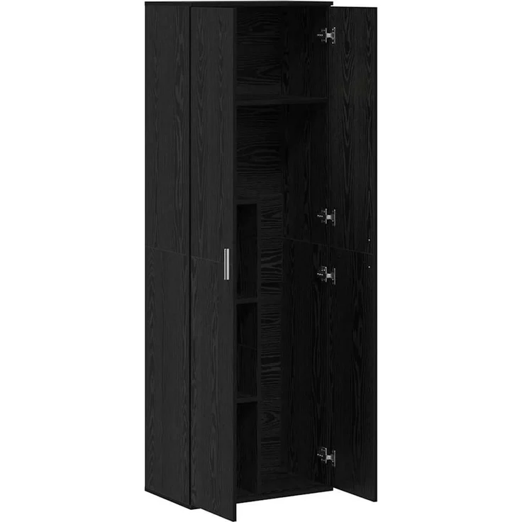 vidaXL Highboard Schwarz Eichen-Optik 60 x 35 x 180 cm Holzwerkstoff 3365569 – Bild 5