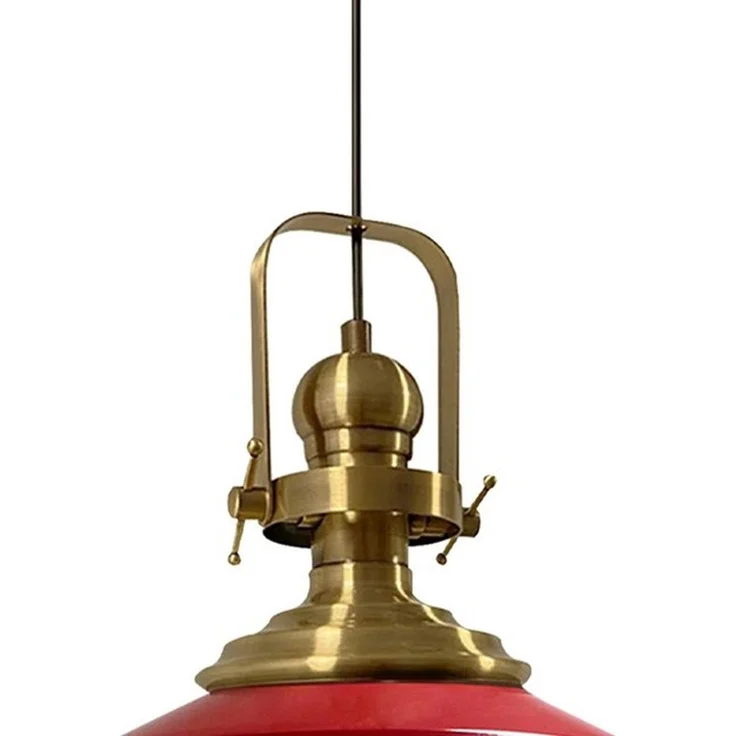 Bamyum Pendelleuchte Bamyum Pendelleuchte I Aslet l Ø41 cm E27 Metall Vintage Lampe, ohne Leuchtmittel – Bild 4