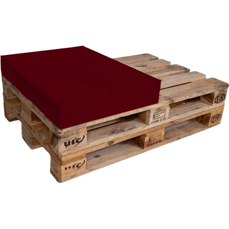 TexDeko Palettenkissen Halbes Palettenkissen für Palettensofa wasserabweisend, (60x80cm) gepolstert In- & Outdoor, Premium-Qualität