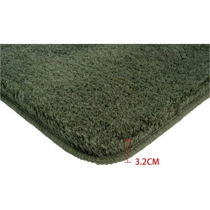 OTTO home Badematte Merida, Badvorleger, Badezimmer Teppich, Höhe 32 mm, rutschhemmend beschichtet, schnell trocknend, strapazierfähig, fußbodenheizungsgeeignet, Kunstfaser, rund, Badteppich, Uni Farben, rechteckig, rund & als 2-tlg. Set erhältlich – Bild 4