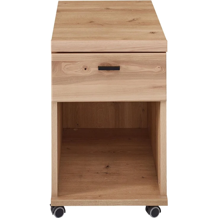 Rollcontainer Sonos, Holz, Holzwerkstoff, Kunststoff, Metall, Holzfarben, 44 x 67 x 58 cm – Bild 3