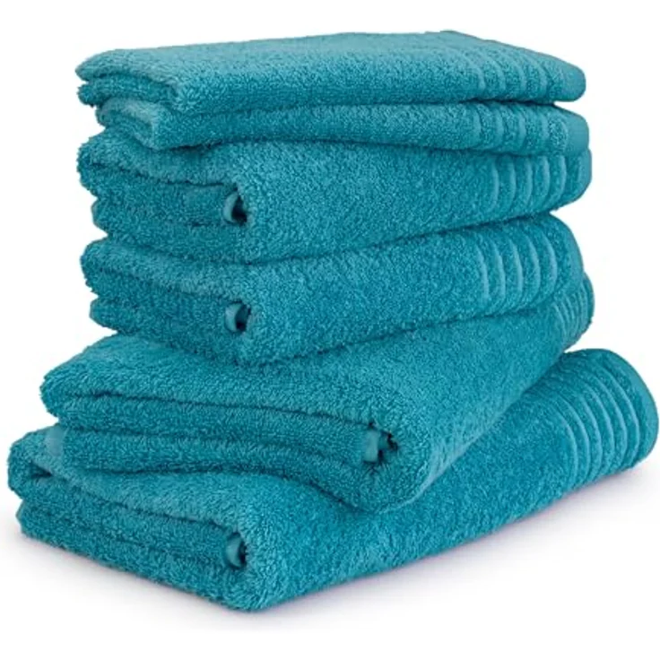 Möve Handtuch Set New Classic, Walkfrottier (Set, 6-St), 2x Gäste-, 2x Hand- und 2x Duschtücher – Bild 2