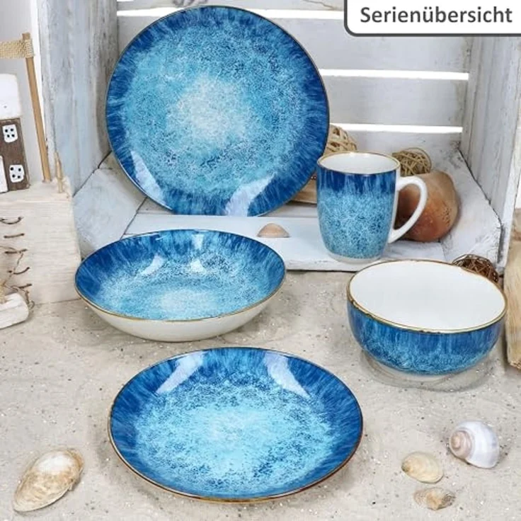 MamboCat Müslischale Marina 6x Müslischale Ø14cm 400ml Porzellan 6 Pers. Dessertschüssel, Porzellan – Bild 5