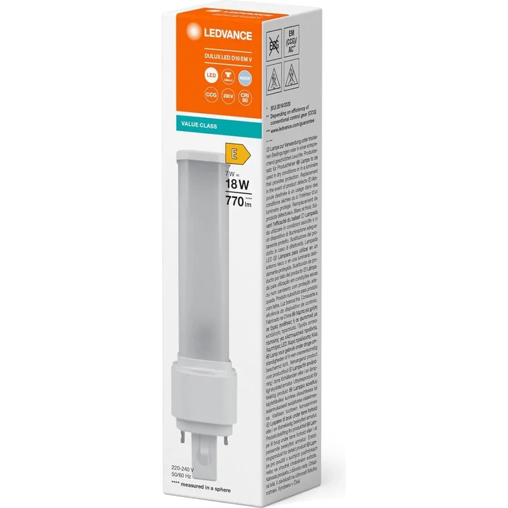 LEDVANCE DULUX LED D EM & AC NETZ V 7W 840 G24D-2 – Bild 4