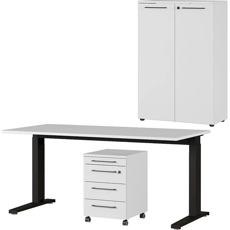 GERMANIA Bürokombination AGENDA BHT 312x120x88 cm bunt Komplett-Büro Büro