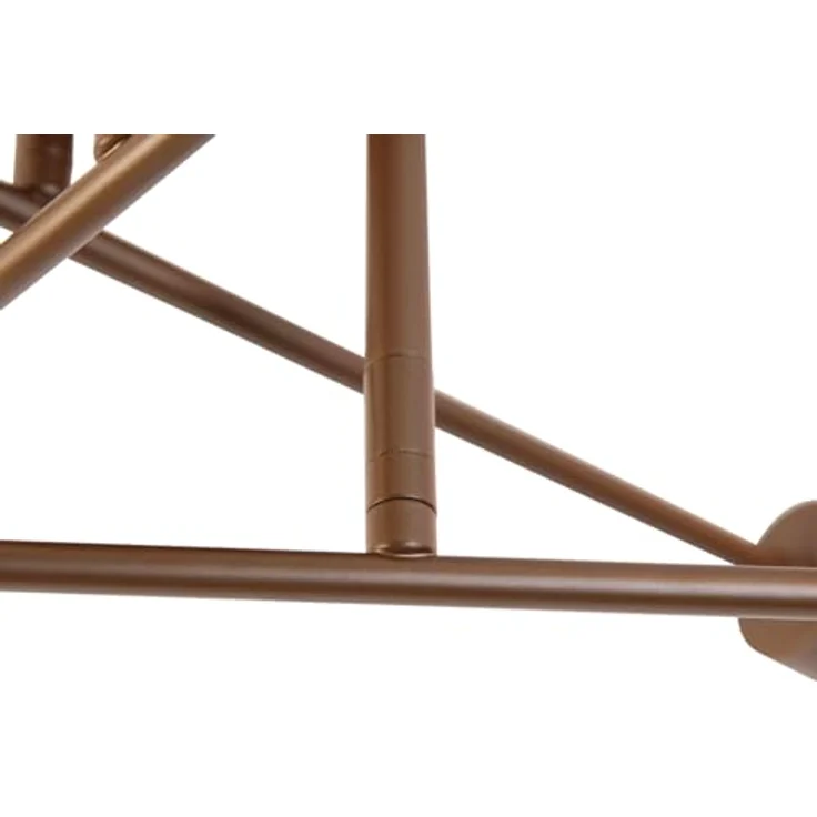 Qazqa Sydney Deckenleuchte, 6-flammig, dimmbar, dunkelbronze, 55 cm, ideal für Flur und Wohnzimmer – Bild 5