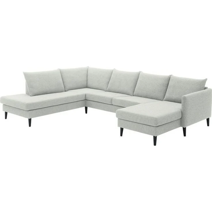 ATLANTIC home collection Wohnlandschaft Rekvik U-Form, mit Wellenunterfederung, mit Massivholzfüßen – Bild 4