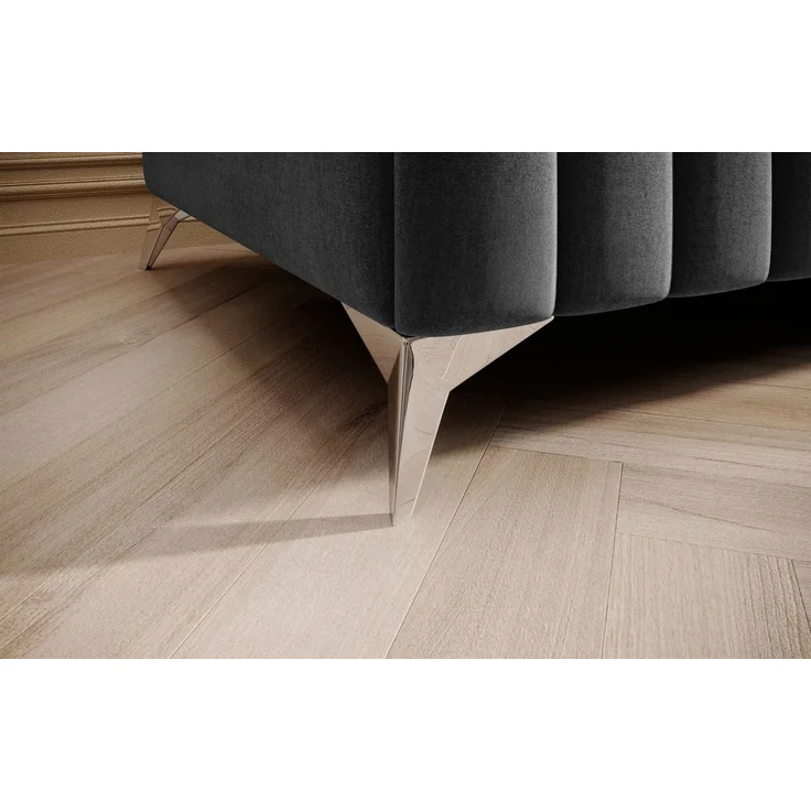 Polsterhocker Designerhocker Hocker ELENI Stoff Monolith Dunkelgrau – Bild 4