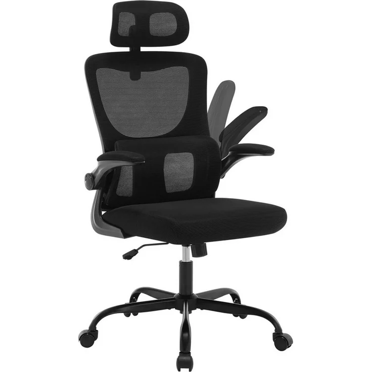 Woltu Bürostuhl (1 St), ergonomisch,Schaukelfunktion, Netzstoff, umkehrbare Armlehnen – Bild 2
