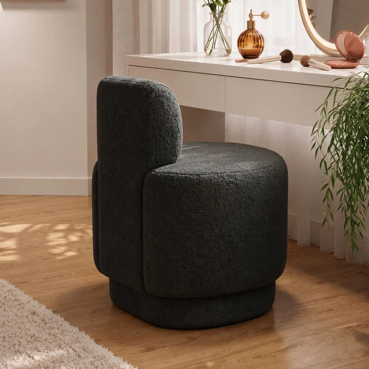 Hanah Home 'Guess - Dark Grey' Ohrensessel, Dunkelgrau, 51 x 63 x 63 cm – Bild 3