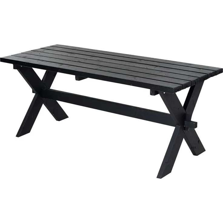Plus Tisch Nostalgie 177x75x72cm schwarz rechteckig – Bild 2