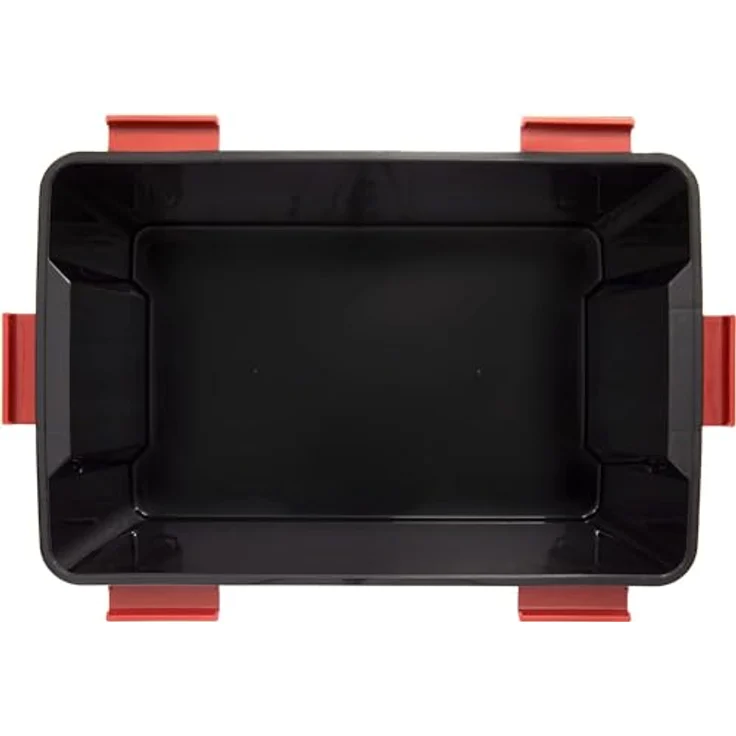 Iris Ohyama Luftdichte Kunststoff-Aufbewahrungsboxen mit Deckel, 50L, 4er-Set, Schwarz, Hermetischer wasserdichter Verschluss, Robuste Schnappverschlüsse, Stapelbar, Staubschutz, BPA-frei, AT-L – Bild 7