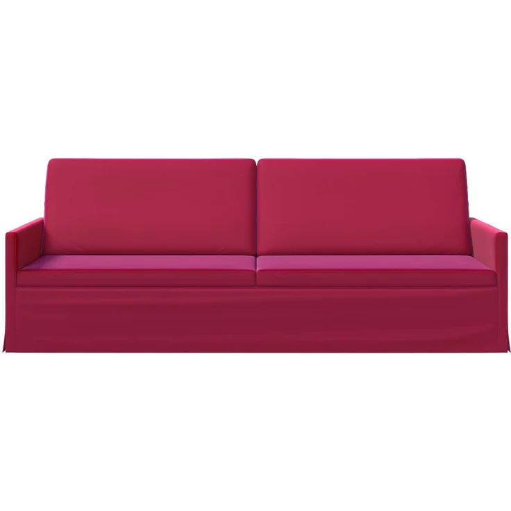 vidaXL 3-Sitzer Sofa Weinrot 220 x 81 x 82 cm Samt (V) 42041158 – Bild 2
