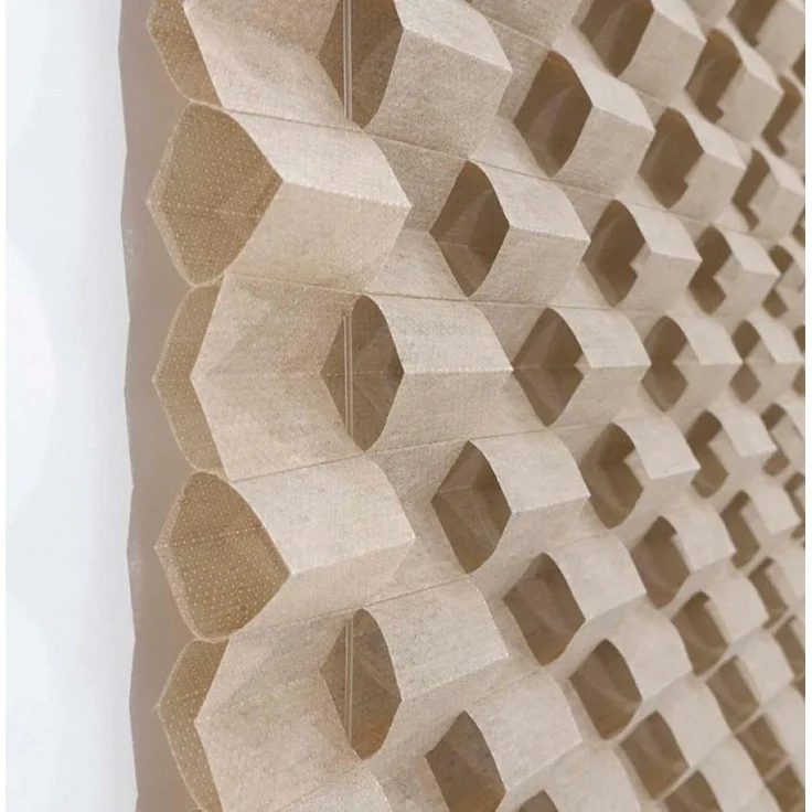K-home Klemmfix Plissee 3D-Effekt Taupe 30x130 cm – Bild 2