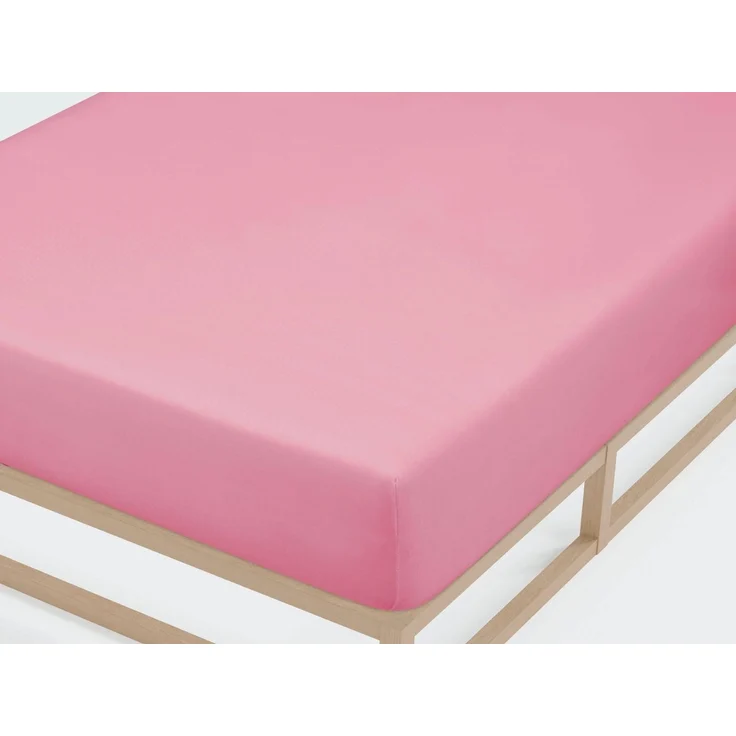 Biberna Jersey-Spannbetttuch, 100 % Baumwolle, Pink, 1x 140x200 cm - 160x200 cm – Bild 2