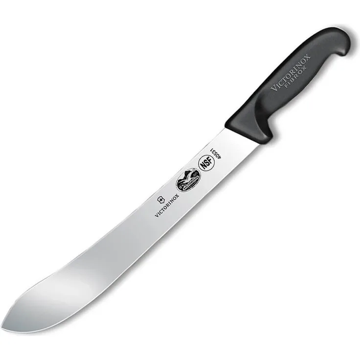Victorinox Küchenmesser Schlachtmesser Fibrox schwarz Länge: 31 cm, 5. 7403. 31