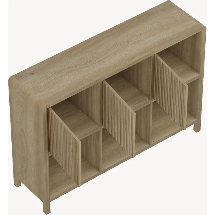 Sideboard Lukkodso 77x110x30 cm Eicheoptik rustikal [en. casa] – Bild 5