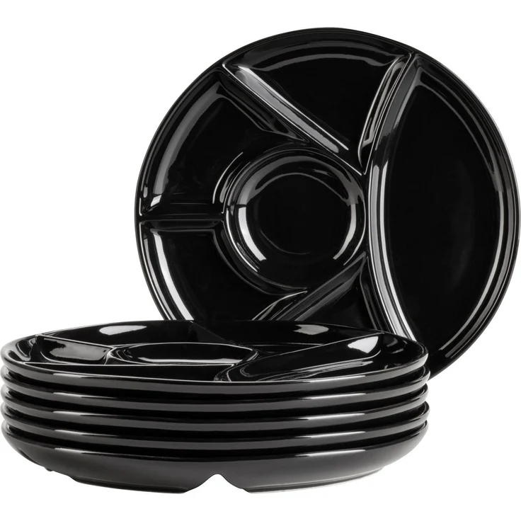 MÄSER Fondueteller Fondueteller Set, aus Porzellan, Ø 21,5 cm, (6 St), Geschirr-Set, Teller-Set – Bild 1