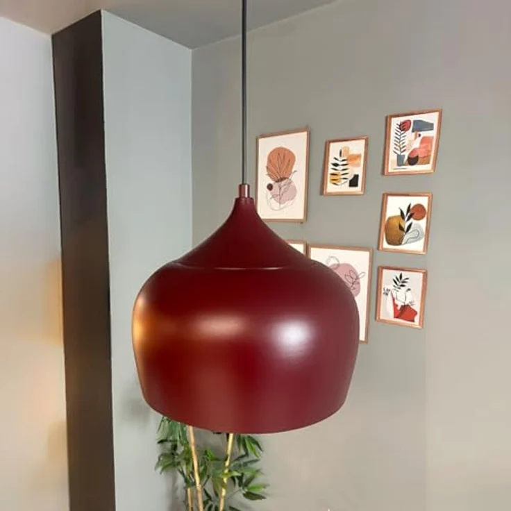 Bamyum Pendelleuchte Bamyum Pendelleuchte Vintage I Kreis I Metall Ø30 cm Lampe, ohne Leuchtmittel – Bild 7