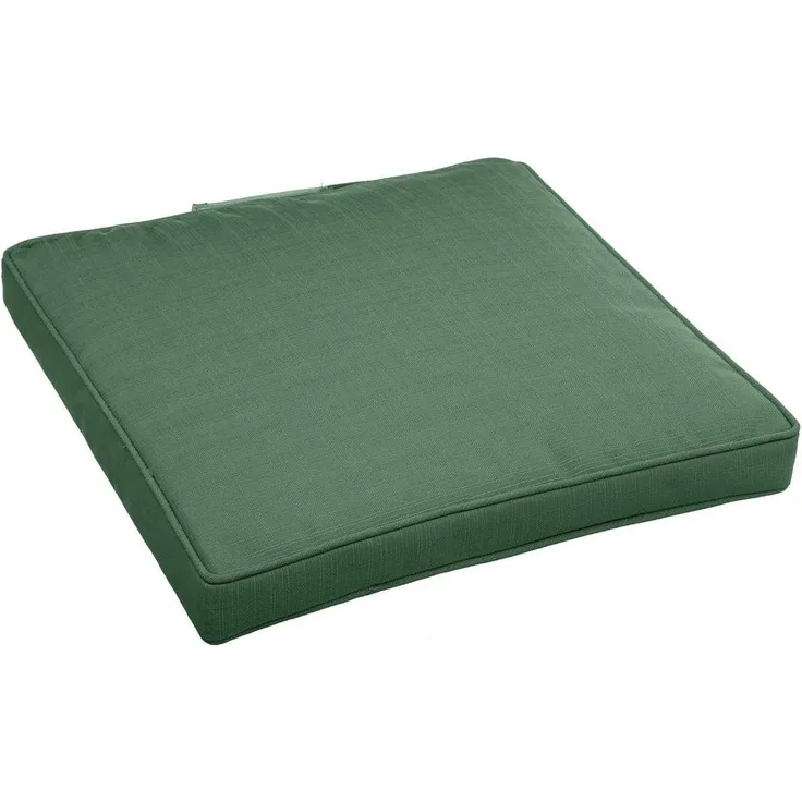 Hespéride - Stuhlkissen mit Klettverschluss Korai Olivgrün - 40 × 40 × 4 cm - Polyester - Olivengrün